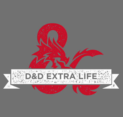 D&D Extra Life d20 shirt design - zoomed