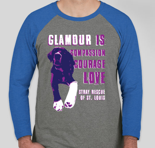 One of the worst abuse cases in 20 years- Meet Glamour a dog who needs us all Fundraiser - unisex shirt design - front