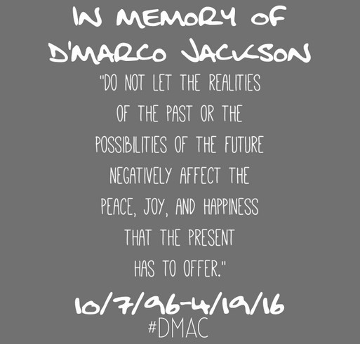 IN MEMORY OF D'MARCO JACKSON shirt design - zoomed