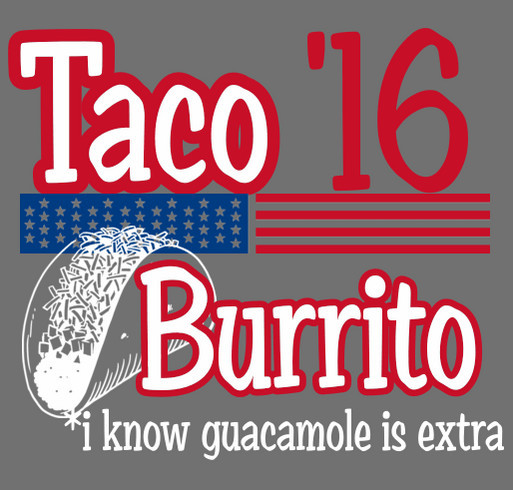 tacos for president! --to bring sparrow home! shirt design - zoomed