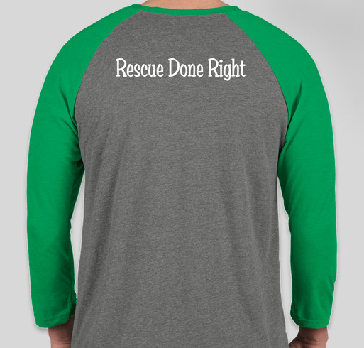 Paddy's Paws: Rescue Done Right! Fundraiser - unisex shirt design - back