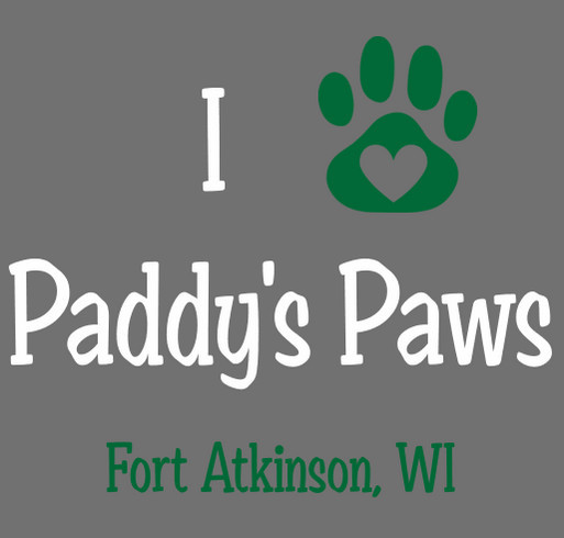 Paddy's Paws: Rescue Done Right! shirt design - zoomed