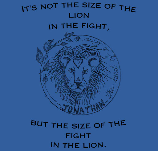 We Walk As Lions: Jonathan's Heart of a Lion shirt design - zoomed
