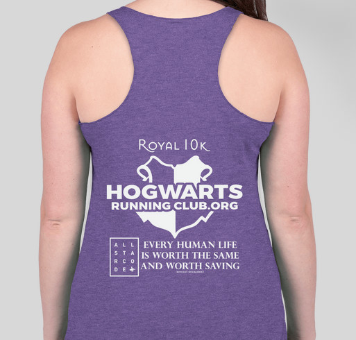 HRC - Royal 10 K Fundraiser - unisex shirt design - back