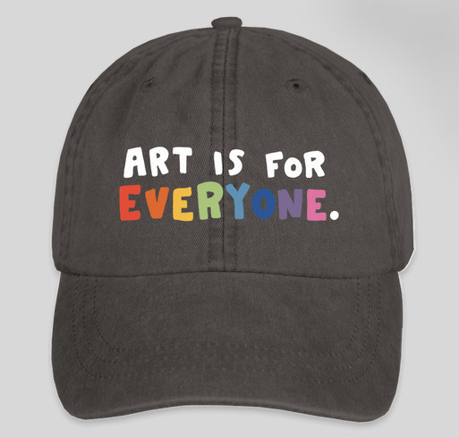 Art Is For Everyone. Limited Edition - Embroidered design! Fundraiser - unisex shirt design - front