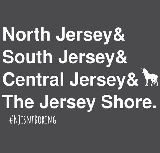 New Jersey Isn't Boring shirt design - zoomed