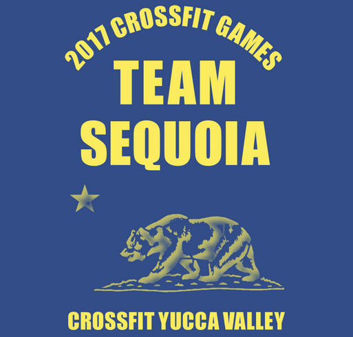 Team Sequoia 2017 CrossFit Games shirt design - zoomed