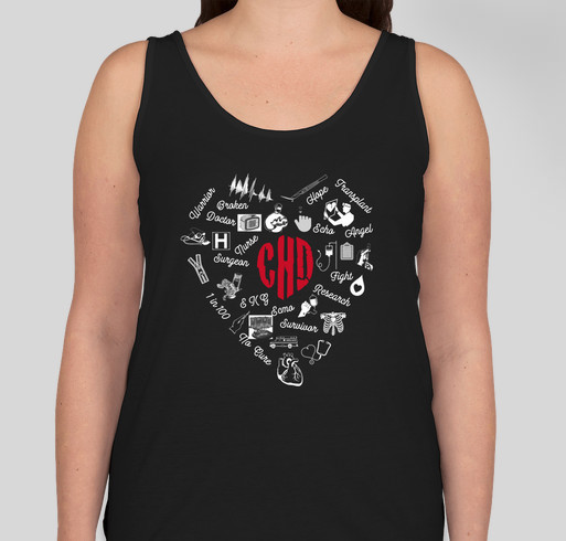 Keep the Beat and rock the fight against congenital heart disease! Fundraiser - unisex shirt design - front