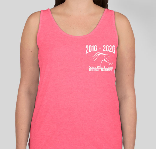 Celebrate 10 years with us! Fundraiser - unisex shirt design - front