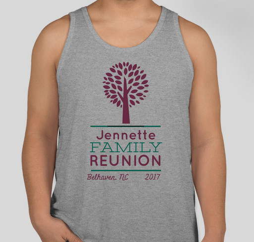 Jennette Family Reunion 2017 Fundraiser - unisex shirt design - front