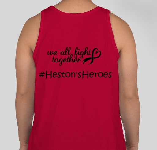Heston's Heroes Fundraiser - unisex shirt design - back