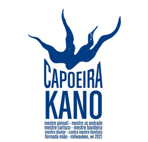 Capoeira Kanô - Instruments shirt design - zoomed