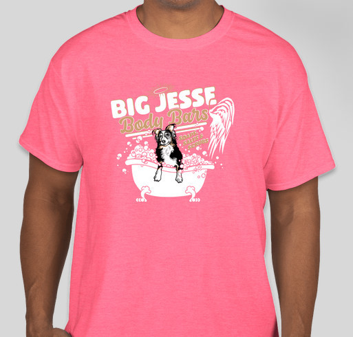 Big Jesse Body Bars Fundraiser - unisex shirt design - front