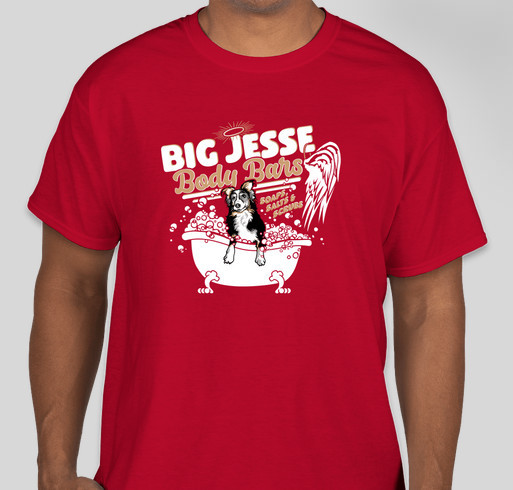 Big Jesse Body Bars Fundraiser - unisex shirt design - front