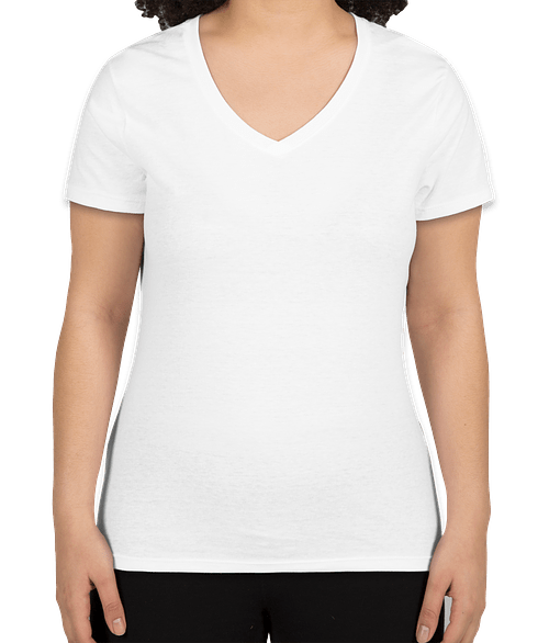 hanes women's t shirts v neck