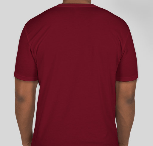 Ankylosing Spondylitis Dinosaur shirt - benefiting Spondylitis Association of America (SAA) Fundraiser - unisex shirt design - back