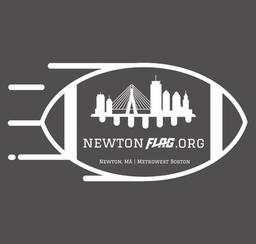 Newton Flag Football COVID-19 Fundraiser shirt design - zoomed