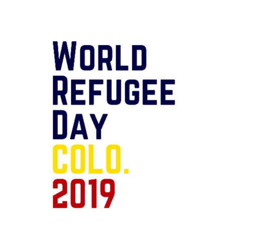 Colorado World Refugee Day 2019 shirt design - zoomed