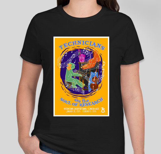 AALAS Technicians are the Soul of Research! Fundraiser - unisex shirt design - front
