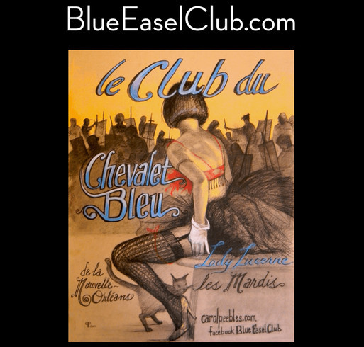 Support Blue Easel Club Artist Education and Organization Expansion in 2024 shirt design - zoomed