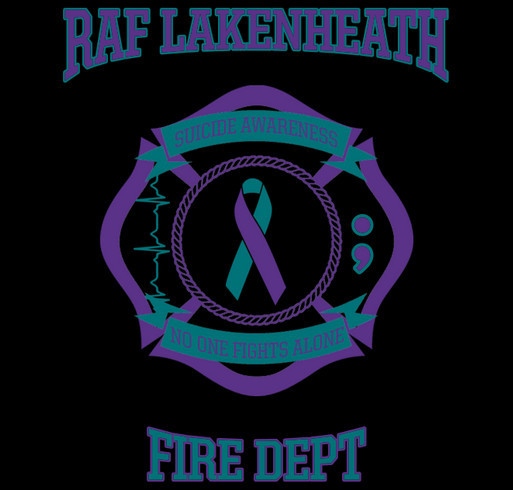 2024 RAFL F&ES Suicide Awareness shirt design - zoomed