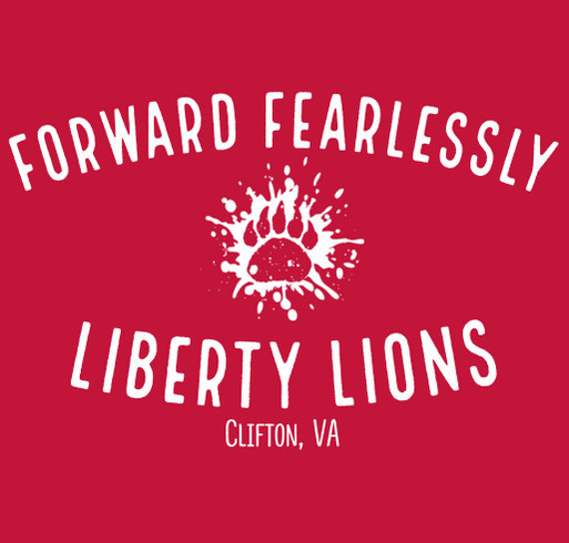 Liberty Middle School Spirit Wear- Style 3 shirt design - zoomed