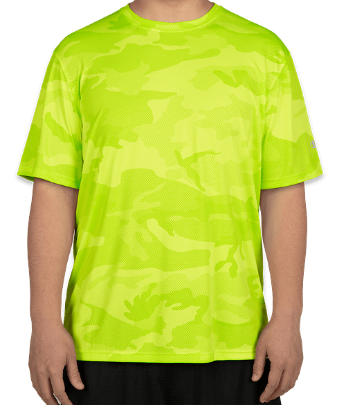 performance camo champion shirt customink sleeve shirts short
