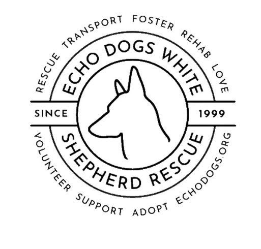 Echo Dogs White Shepherd Rescue shirt design - zoomed