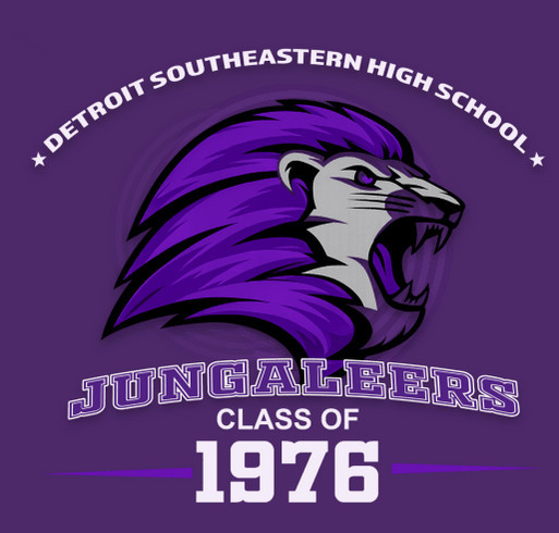 Southeastern Class of 76 shirt design - zoomed