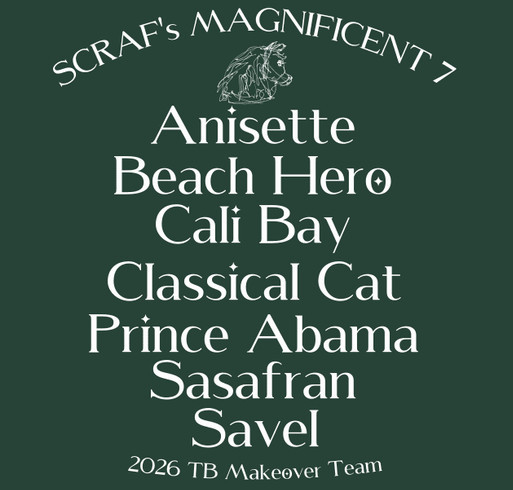 Support SCRAF’s Magnificent 7 – Wear the Shirt, Be Part of the Journey! shirt design - zoomed