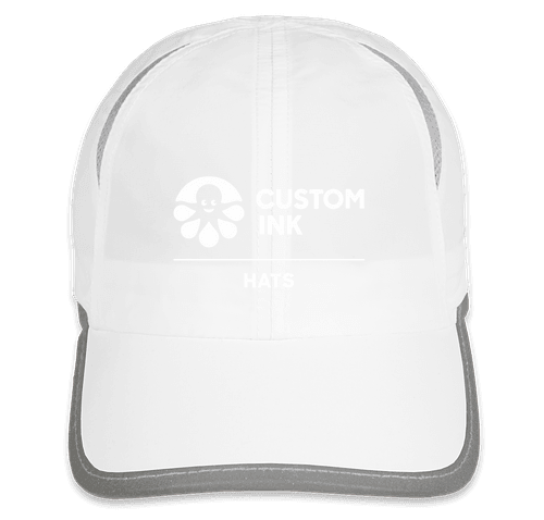 Big Accessories Colorblock Performance Running Hat - White