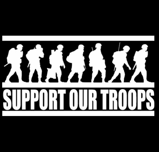 support our troop ball cap shirt design - zoomed