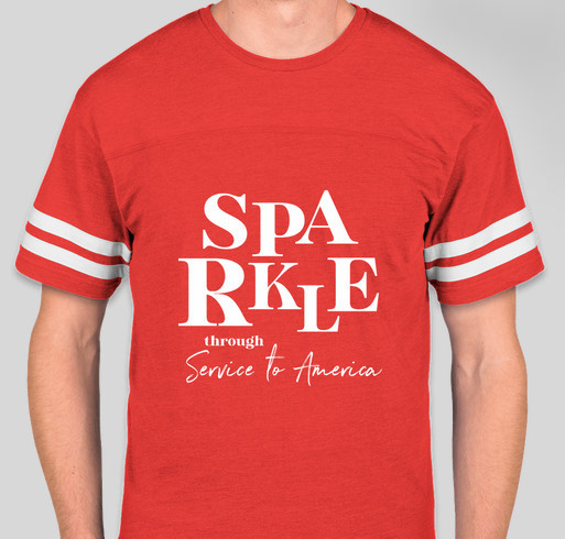 DAR Sparkle through Service to America shirt Fundraiser - unisex shirt design - front
