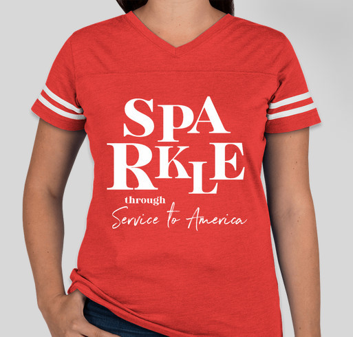 DAR Sparkle through Service to America shirt Fundraiser - unisex shirt design - small