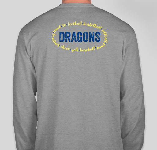 CPA Dewitt Dragons Spirit Shirt Fundraiser - unisex shirt design - back