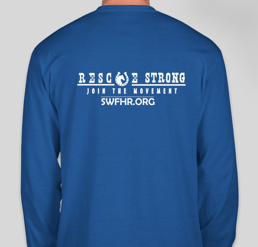 Rescue Strong - T-shirt (Dark Series) - SWFHR 004.a Fundraiser - unisex shirt design - back