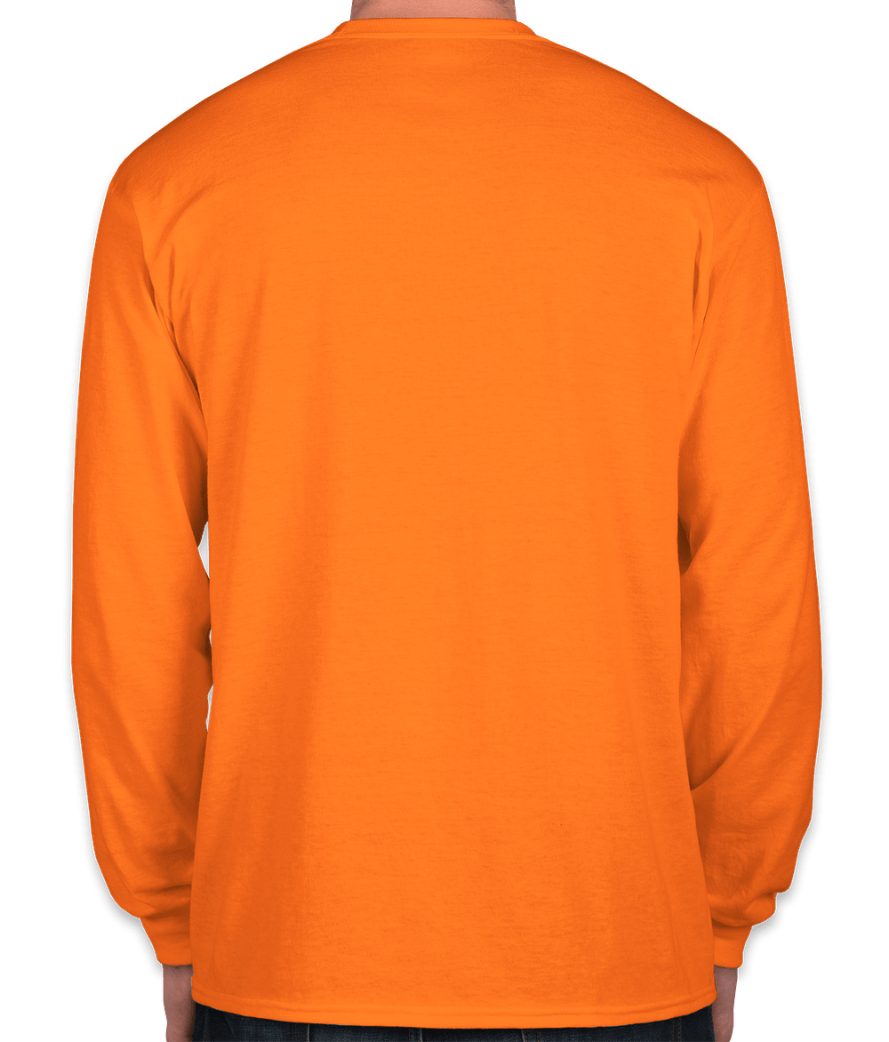 Rich with Love Fundraiser - Orange Long Sleeve T-shirt Fundraiser - unisex shirt design - back
