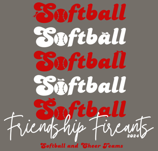 2024 Friendship Fireants Softball and Cheer Team Shirt Fundraiser shirt design - zoomed