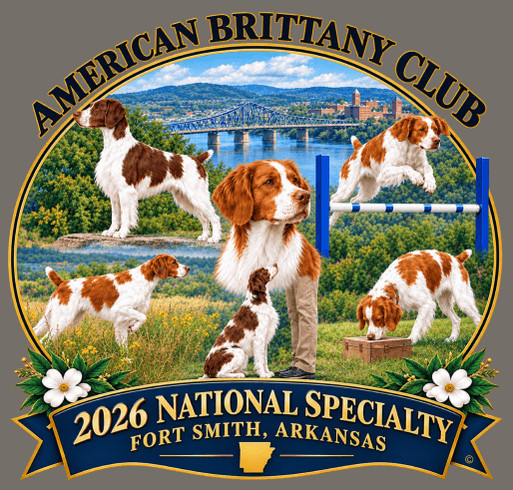 2026 American Brittany Club National Specialty shirt design - zoomed