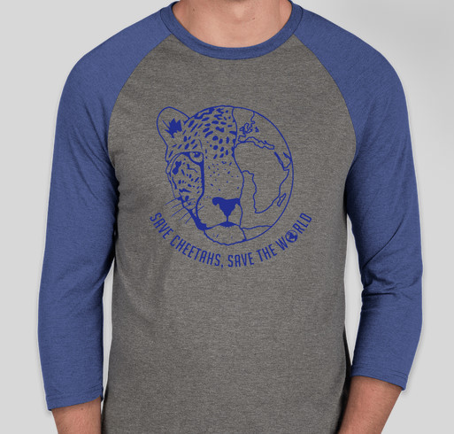 Save cheetahs, save the world. Fundraiser - unisex shirt design - front