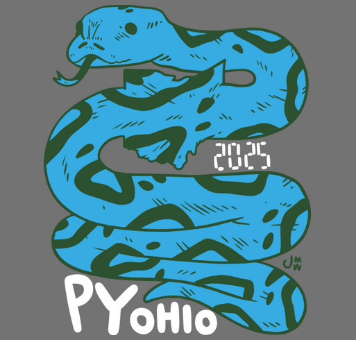 PyOhio 2025 shirt design - zoomed