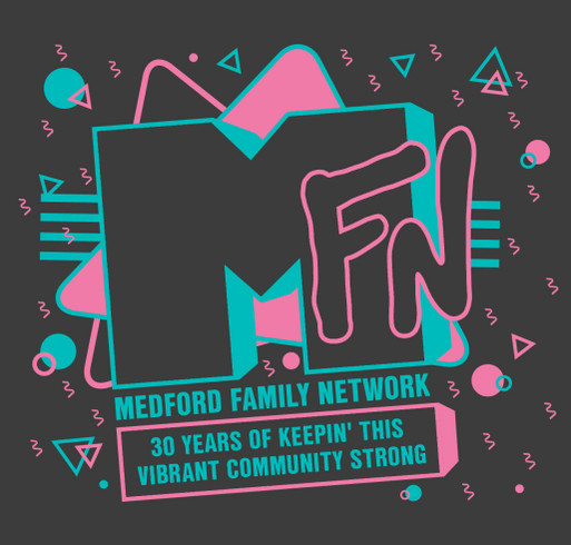 Celebrating 30 years of the MFN! shirt design - zoomed