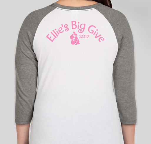 Ellie's Big Give Fundraiser - unisex shirt design - back