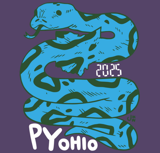 PyOhio 2025 shirt design - zoomed