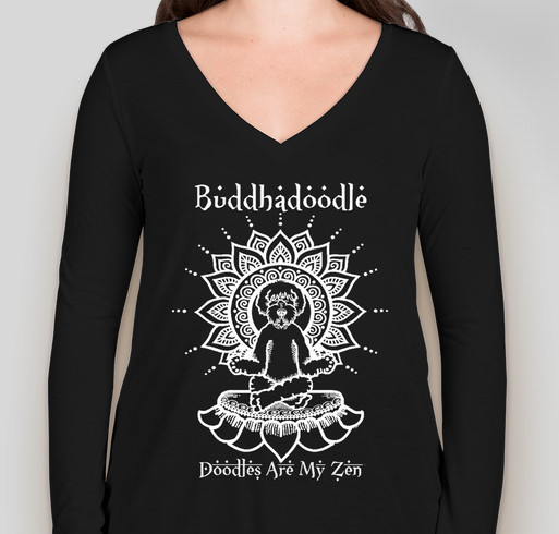 Bella Ladies Flowy Long Sleeve V-Neck T-shirt