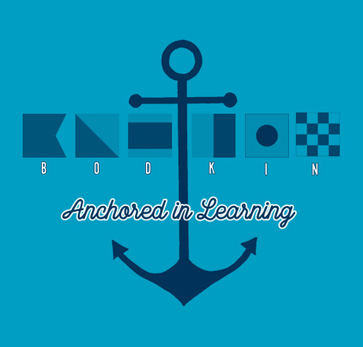 Anchored in Learning - Long Sleeve T-Shirt w/Hood (Youth, Unisex and Ladies Cut) shirt design - zoomed