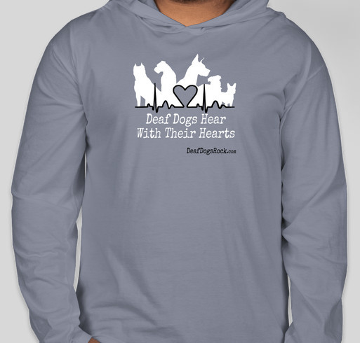 Celebrate National Deaf Dogs Rock Day - Support Deaf Dogs In Need with a Great DDR Shirt Fundraiser - unisex shirt design - front