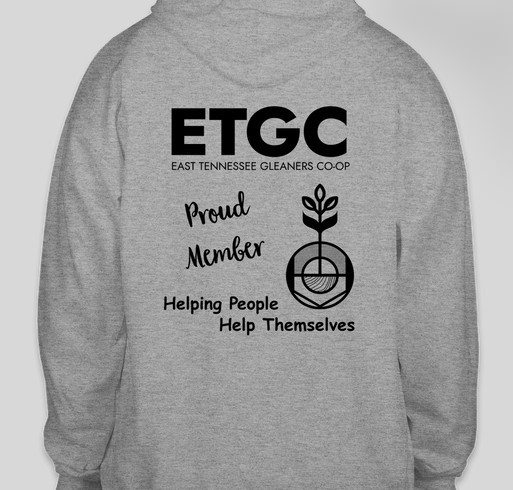 East Tennessee Gleaners Co-op Hoodie Sale Fundraiser - unisex shirt design - back