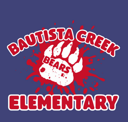 Bautista Creek Spirit Wear shirt design - zoomed