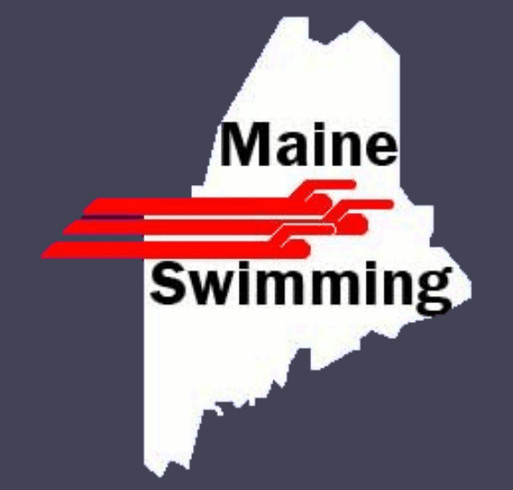 Maine Swimming Merchandise! shirt design - zoomed